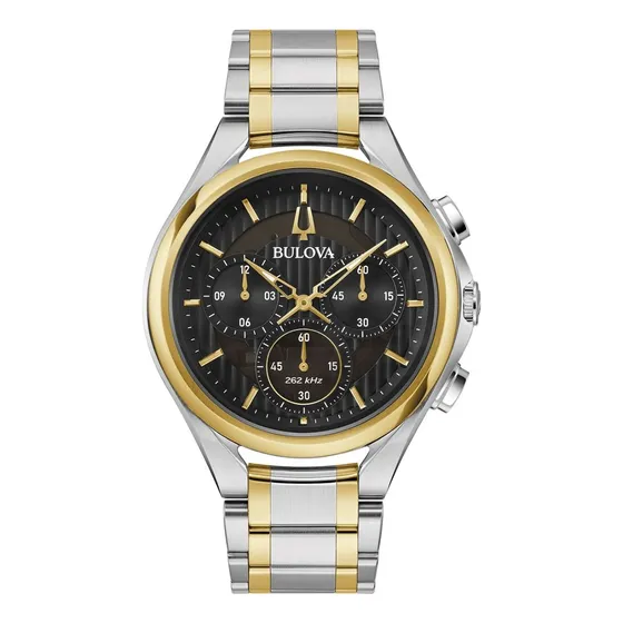 Reloj Bulova Curvo Hpq Para Hombre 98a301 Dorado Original