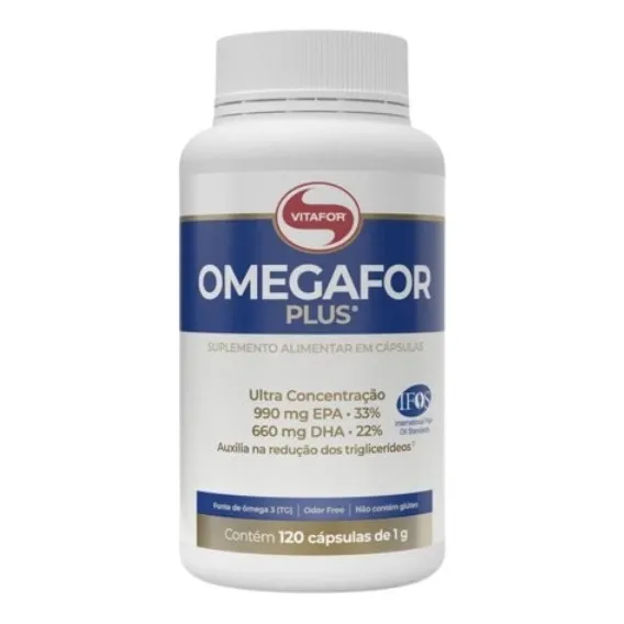 Suplemento en cápsula Vitafor Omegafor Plus Vitafor Aceite de pescado x 180g