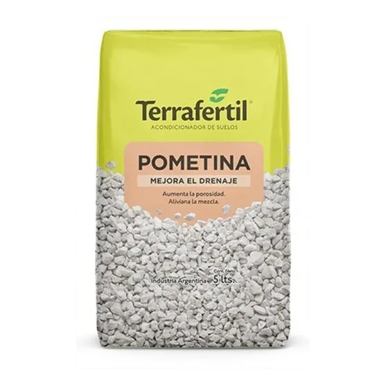  Terrafertil Pometina 5 Lt. Piedra Mejor Drenaje 