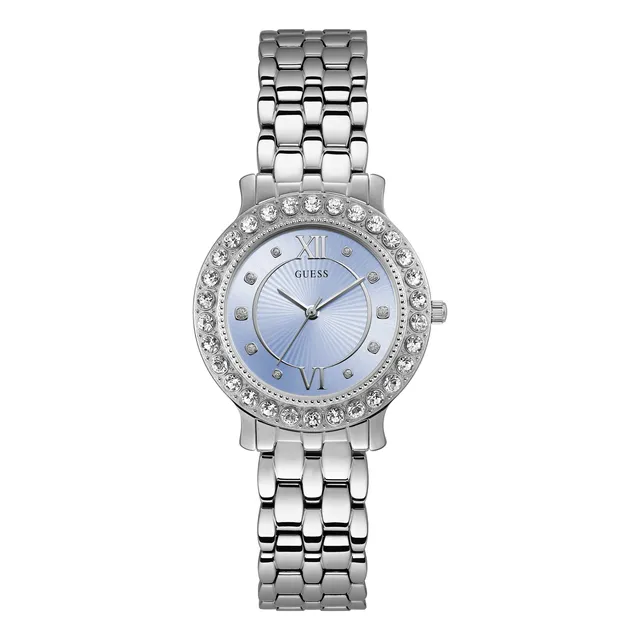 Guess Ladies 34mm Watch - Pulsera De Tono De Plata H7thv
