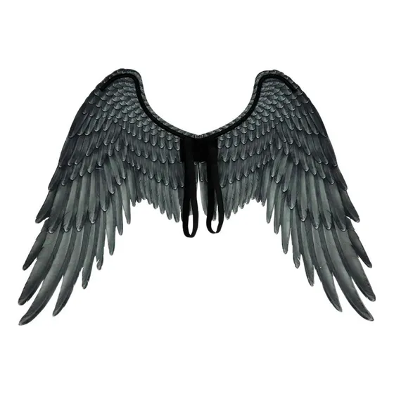 . Accesorios De Ala De Ángel Niñas Halloween Talla Única Negro