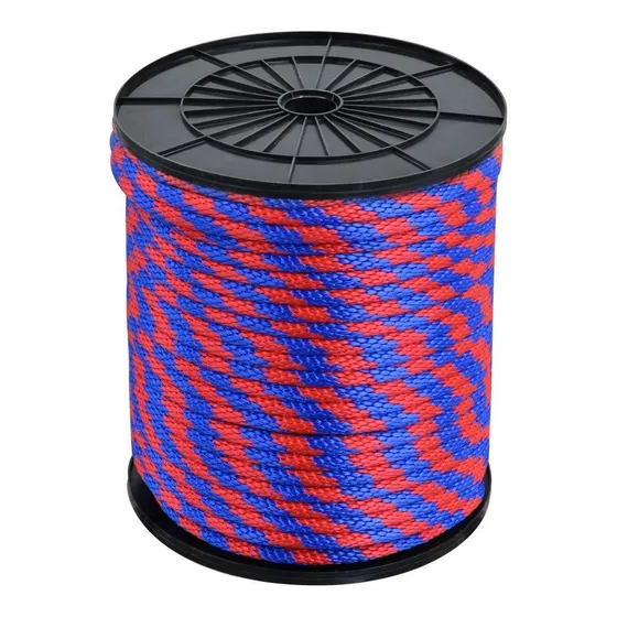Cuerda Trenzada Polipropileno  3/8  Rojo/azul 10kg
