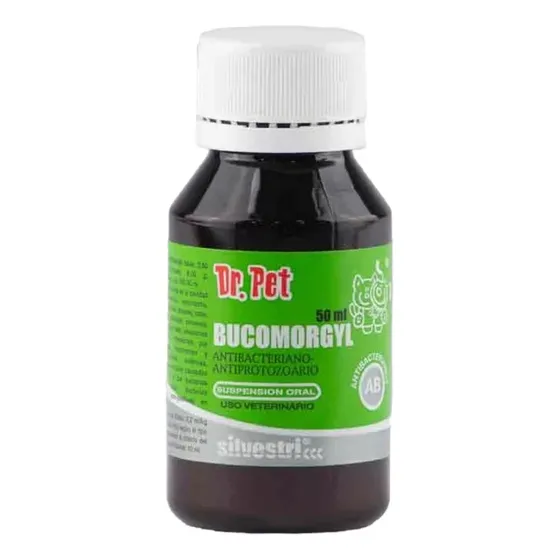 Bucomorgyl 50ml Dr Pet   Antibacteriano Uso Veterinario 
