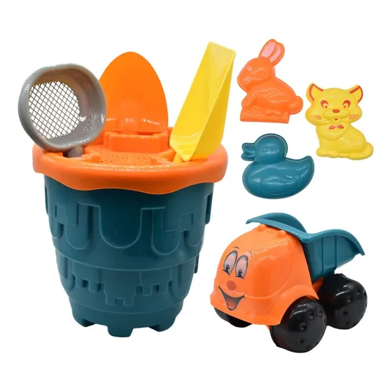 Set De Juguetes Para Playa Balde Palas Moldes De Animales