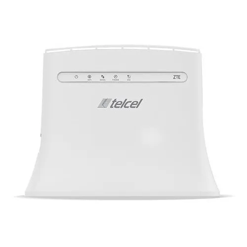 Módem y Chip Telcel Internet En Casa Ilimitado Zte Mf283u Color Blanco