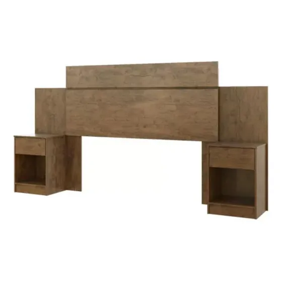 Respaldo 2 Plazas O Queen Con Mesa De Luz En Caja Tienda Max