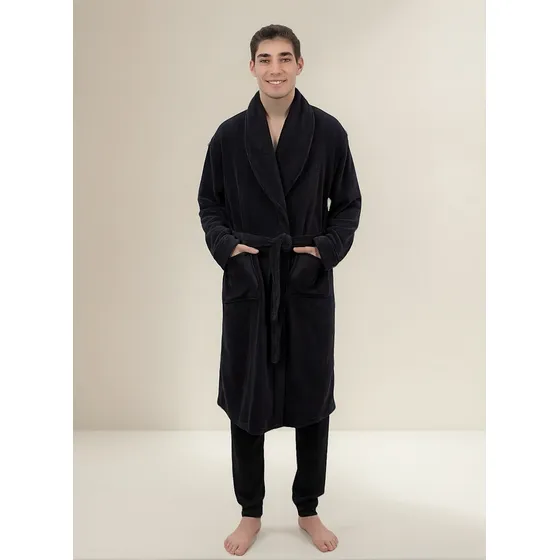 Bata De Hombre Coral Fleece Lisa Bianca Secreta 20564