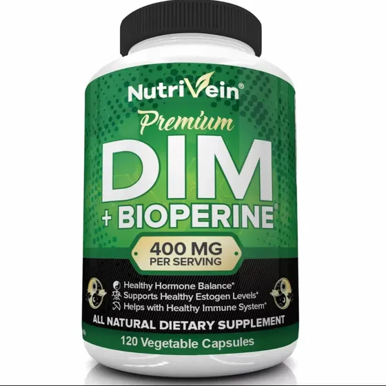 Dim 400mg + Bioperine Nutrivein Extra Fuerte X 120u 4 Meses