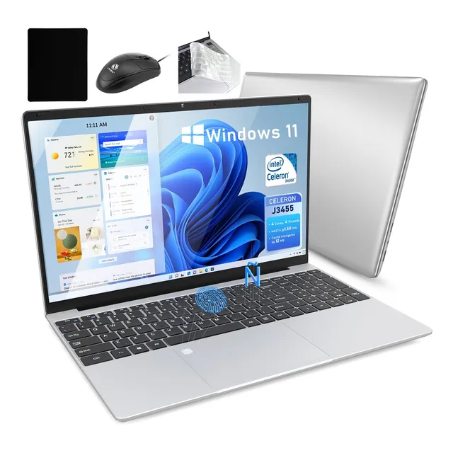Laptop 15.6 Notebook Intel Celeron 16gb 512gb Huella Español