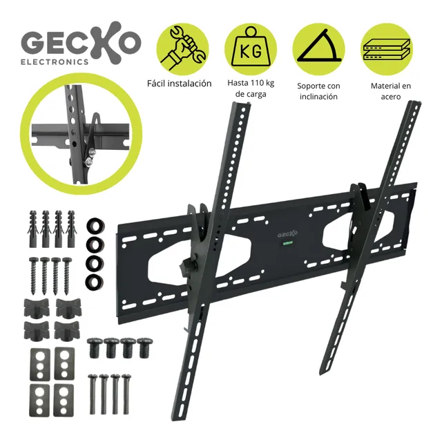 Soporte Con Inclinación Para Tv De Hasta 120 Pulgadas Gecko