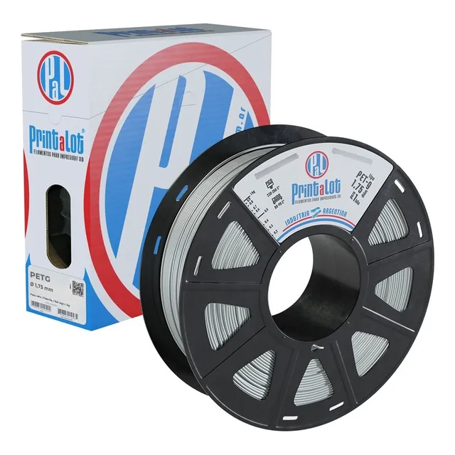 Filamento Para Impresoras 3d Petg X 1kg Full :: Printalot Color Plata Ø 1,75 mm