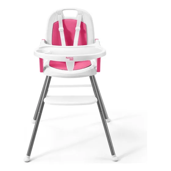 Cadeira Alimentação Berry 3 Em 1 Rosa Multikids Baby Bb390