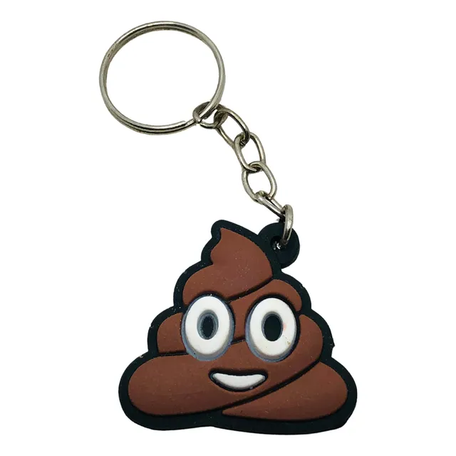 Chaveiro Emborrachado Cocô Emoji