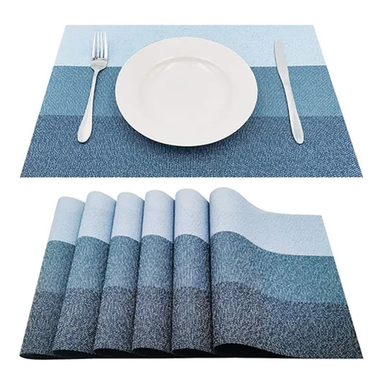 Set X 4 Manteles Individuales Para Mesa Comedor Lavables
