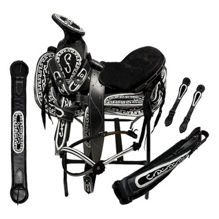 Montura Silla Charra Navajeada Fuste 15 Para Caballo Montura Silla Charra Navajeada Fuste 15 Para Caballo