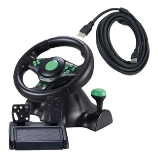 Volante Game 4x1 Xbox360 Ps3 Ps2 Pc Pedal Cambio + Cabo Hdmi Volante Game 4x1 Xbox360 Ps3 Ps2 Pc Pedal Cambio + Cabo Hdmi