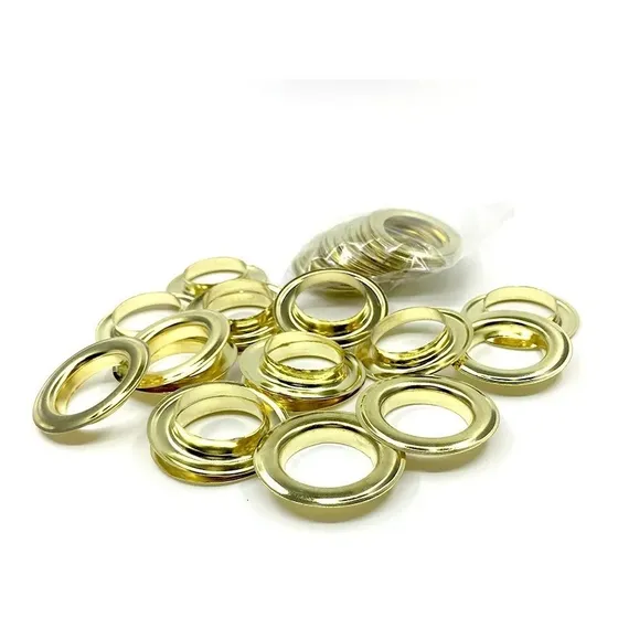 Ojetes Metálicos De 12 Mm. Paquete De 100 Sets Con Arandelas