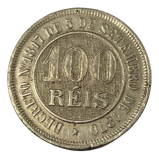 Moeda 100 Réis 1889 Excelente Qualidade