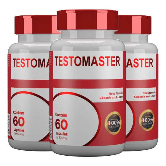 3x Testomaster 60 Caps Hf Suplementos - Saúde E Exercícios