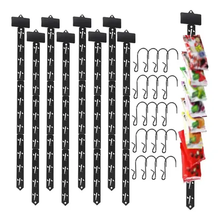 Fita Cross Clip Strip 12 Posições Preto 60 Unidades Preto