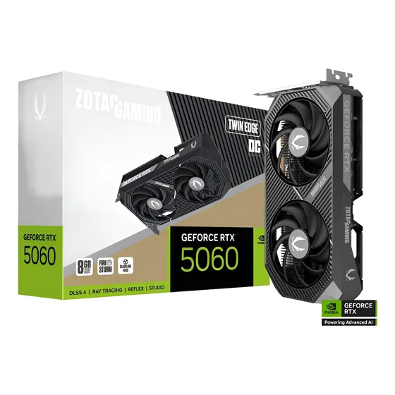 Mercado Livre Zotac Gaming Geforce Rtx 5060 8gb 128bits Gddr7 Twin Edge Oc image