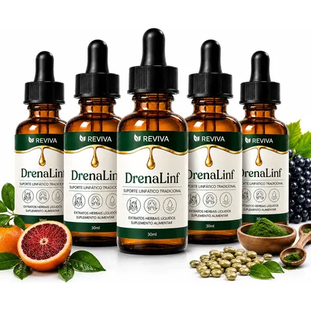 5 Drenalinf 30 Ml Fórmula Importada | Envio Full Suplemento Para Drenagem Linfática