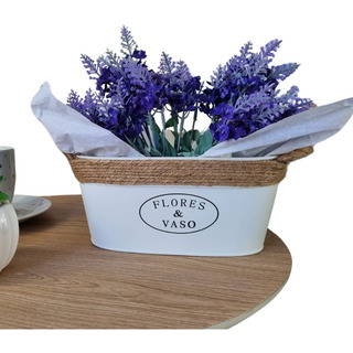 Vaso Com Flores Artificias Decorativa Lavanda Arranjo Festa Vaso Com Flores Artificias Decorativa Lavanda Arranjo Festa