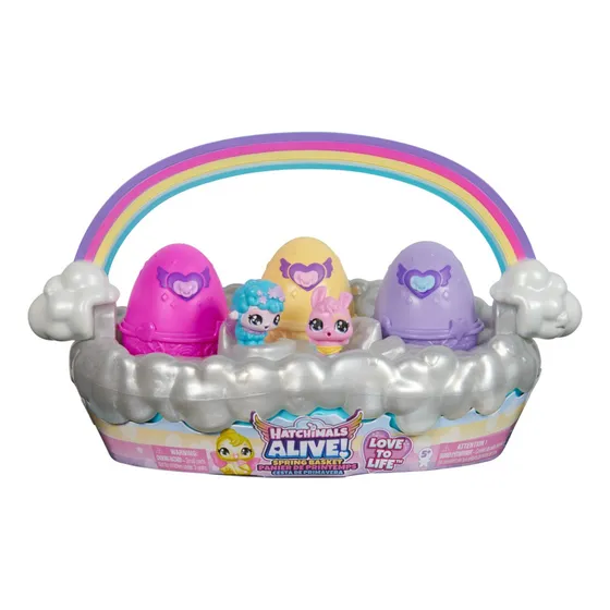 Hatchimals Cesta De Primavera Con 6 Minifiguras