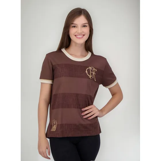 Camisa Flamengo Identidade Marrom Feminina