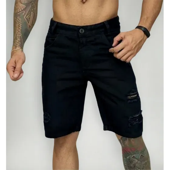 Bermudas Masculina Slim Com Lycra