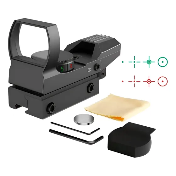 Mira Holográfica Táctica Reflex Retícula Ajustable Riel 11mm