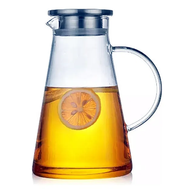 Jarra De Vidrio C Tapa /filtro, Agua, Jugos, Infusiones, Té
