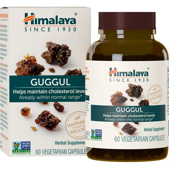 Suplemento Himalaya Guggul Hdl & Ldl Support 60 Cápsulas