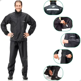 Capa Chuva Impermeável Pantaneiro Nylon Conjunto Motoqueiro