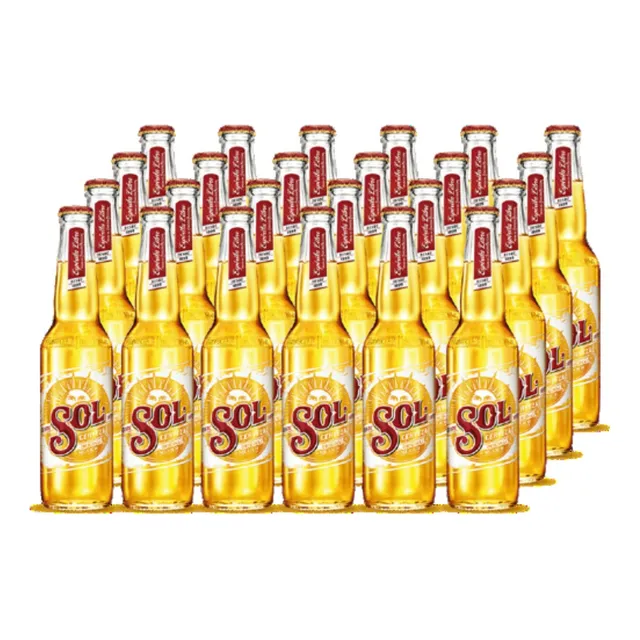Pack 24 Cervezas Sol Botellin 330cc