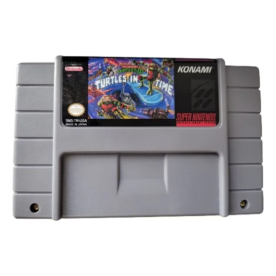 Turtle Iv In Time Cartuchos Fitas Snes Super Nintendo