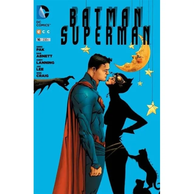 Batman/superman No. 16, De Andy Lanning, Dan Abnett. Editorial Ecc, Tapa Pasta Blanda En Español, 2015