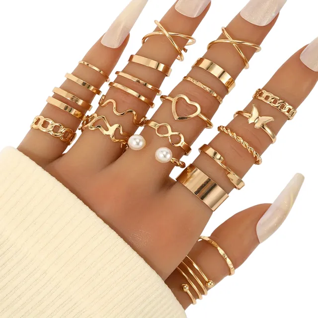 Anillos Set Midi Ring Tendencia Para Dama