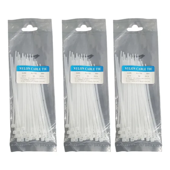 Tirraje Plastico 15cm Blanco 150 Und
