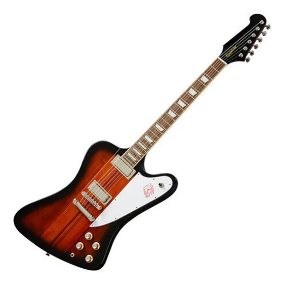 Guitarra Eléctrica EpiPhone Firebird V Reedición 1963 Color Vitnage Sunburst (vs) Material Del Diapasón Laurel Indio Orientación De La Mano Diestro