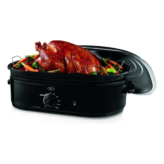 Horno Tostador Oster 18 Cuartos Negro Con Tapa