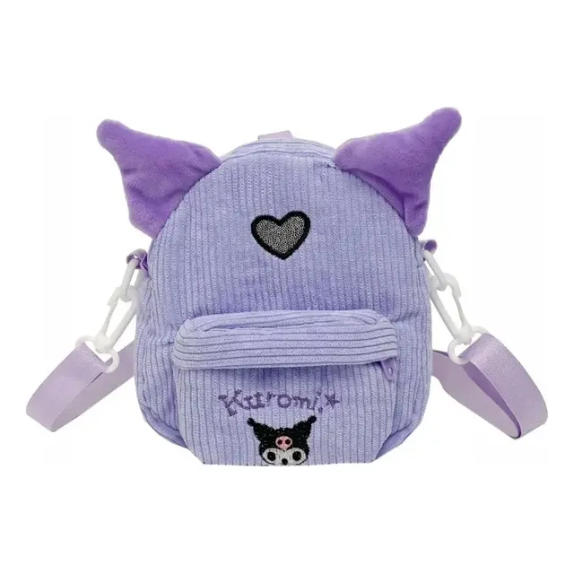 Mini Mochilita Bolso Morralito De Peluche De Kuromi