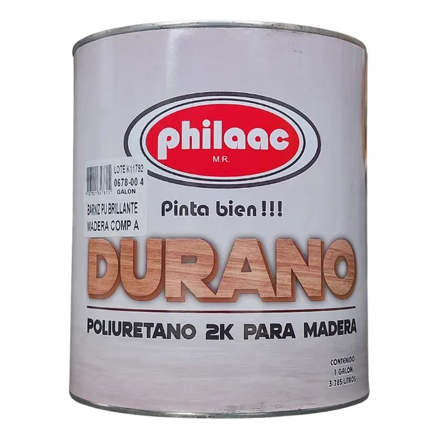 Barniz Poliuretano Brillante Para Madera Galon Marca Philaac