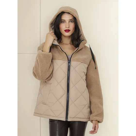Chaqueta Mitad Chiporro/parka Khaki Nicopoly