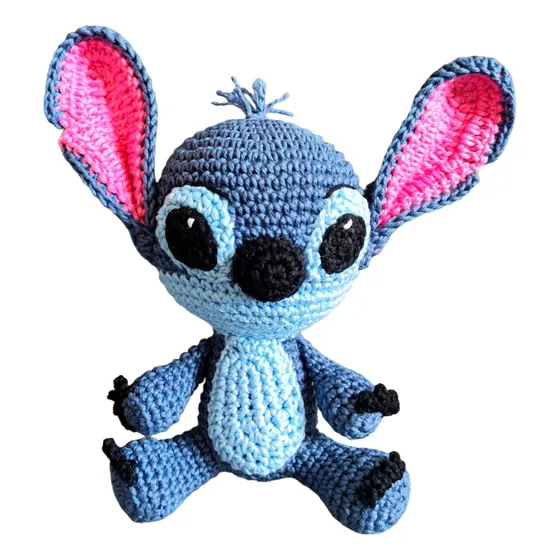   Stitch Amigurumi Boneco Crochê Filme Lilo & Stitch