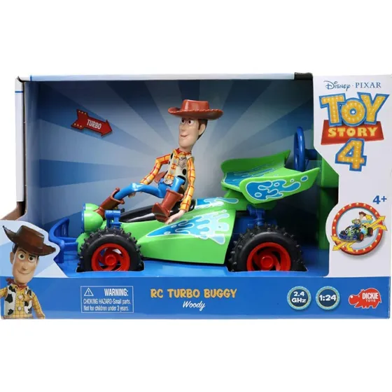 Jada 1:18 Disne Turbo Buggy Woody Toy Story Radio Control Color Verde