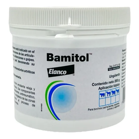  Ungüento Bamitol 200 Gramos Rubefaciente Inflamacioes 