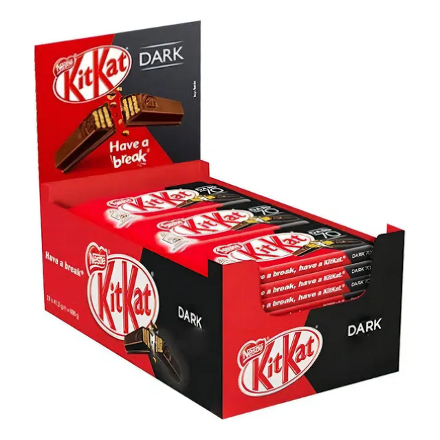Chocolate Kit Kat Dark 41,5g Caixa C/24 Unidades