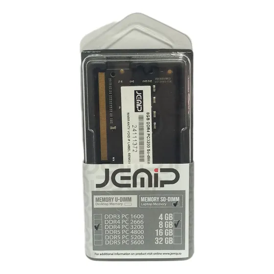 Memoria Ram Jemip 8gb Ddr4 3200mgz So-dimm Para Laptop Acme