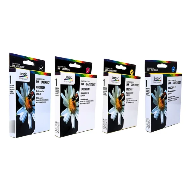 Pack 4 Cartuchos Para Brother Lc985 Alternativo Lc60 Lc975